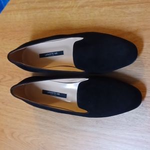 Lafayette 148 New York Siena Suede Loafers in Black Size 41 / US 10.5
